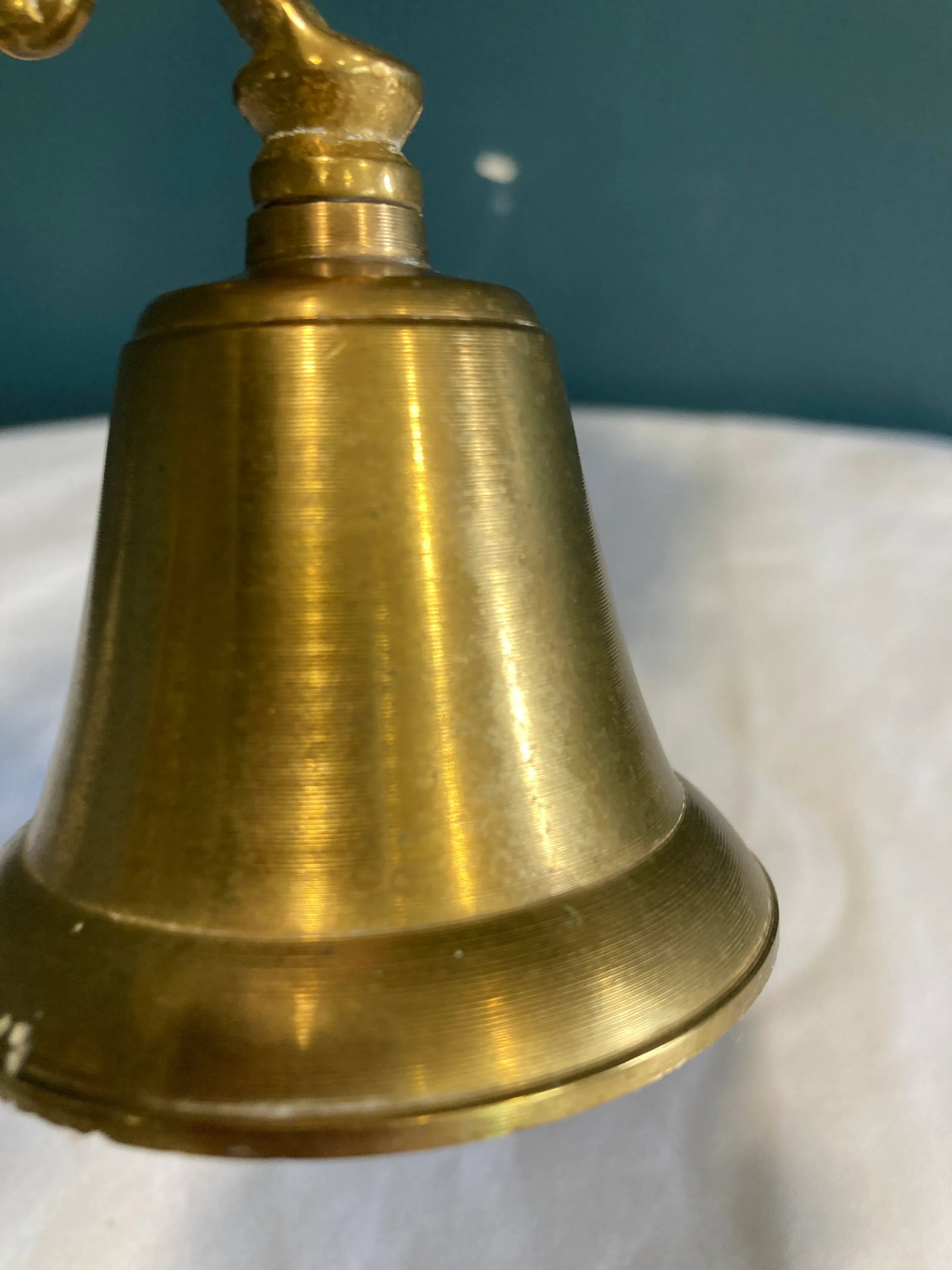 Vintage Brass Unicorn Bell - 6