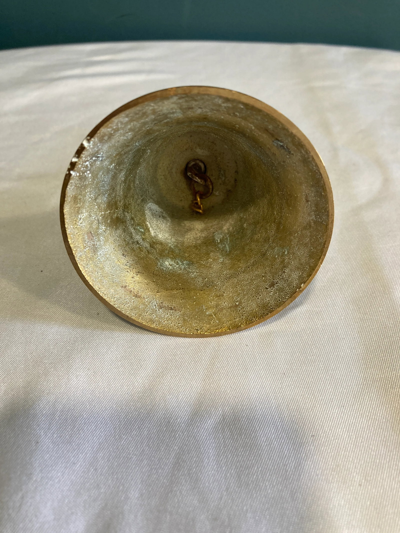 Vintage Brass Unicorn Bell - 7
