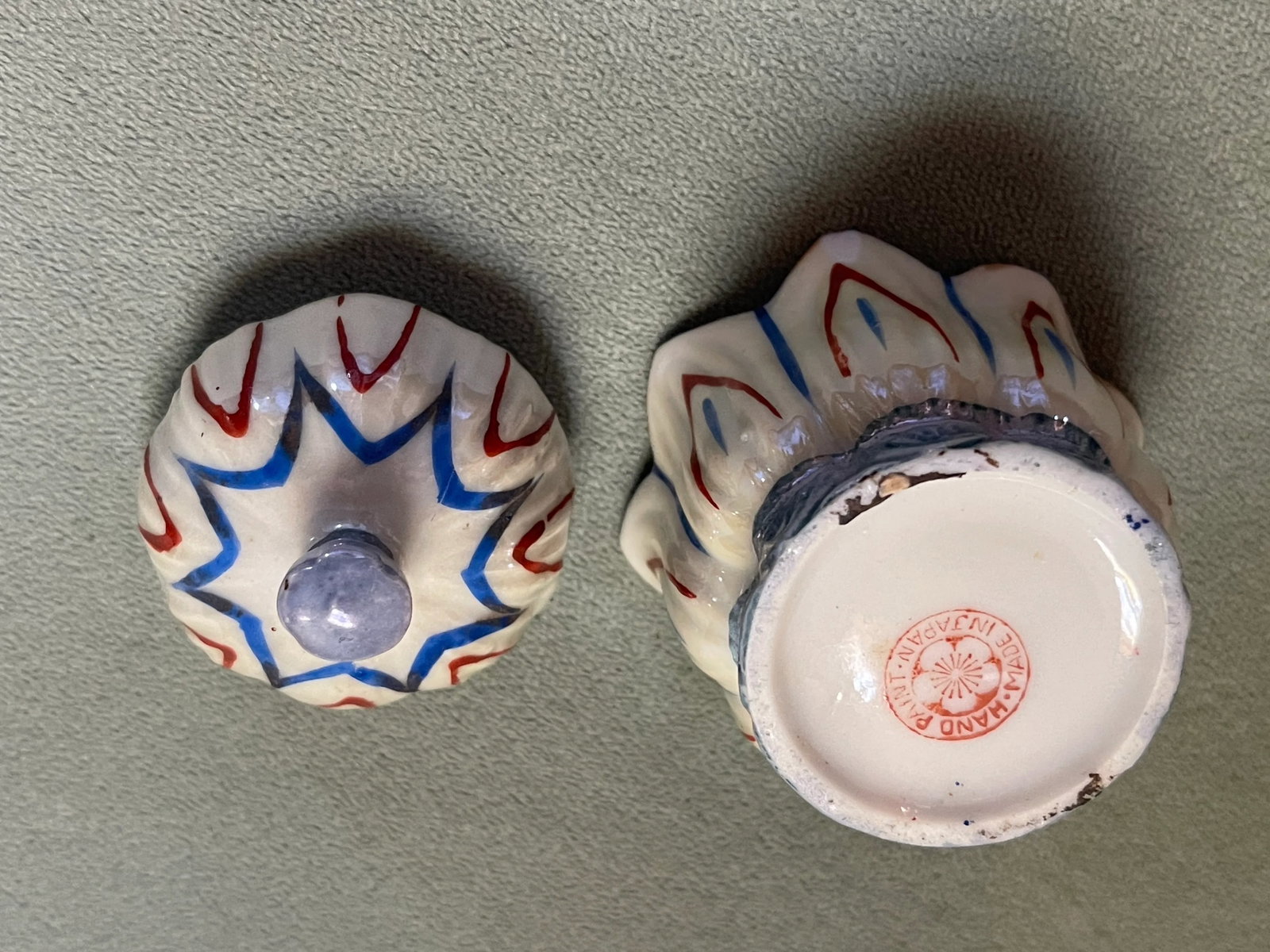 Early 20th Century Tulip Shaped China Serving Dish - 8