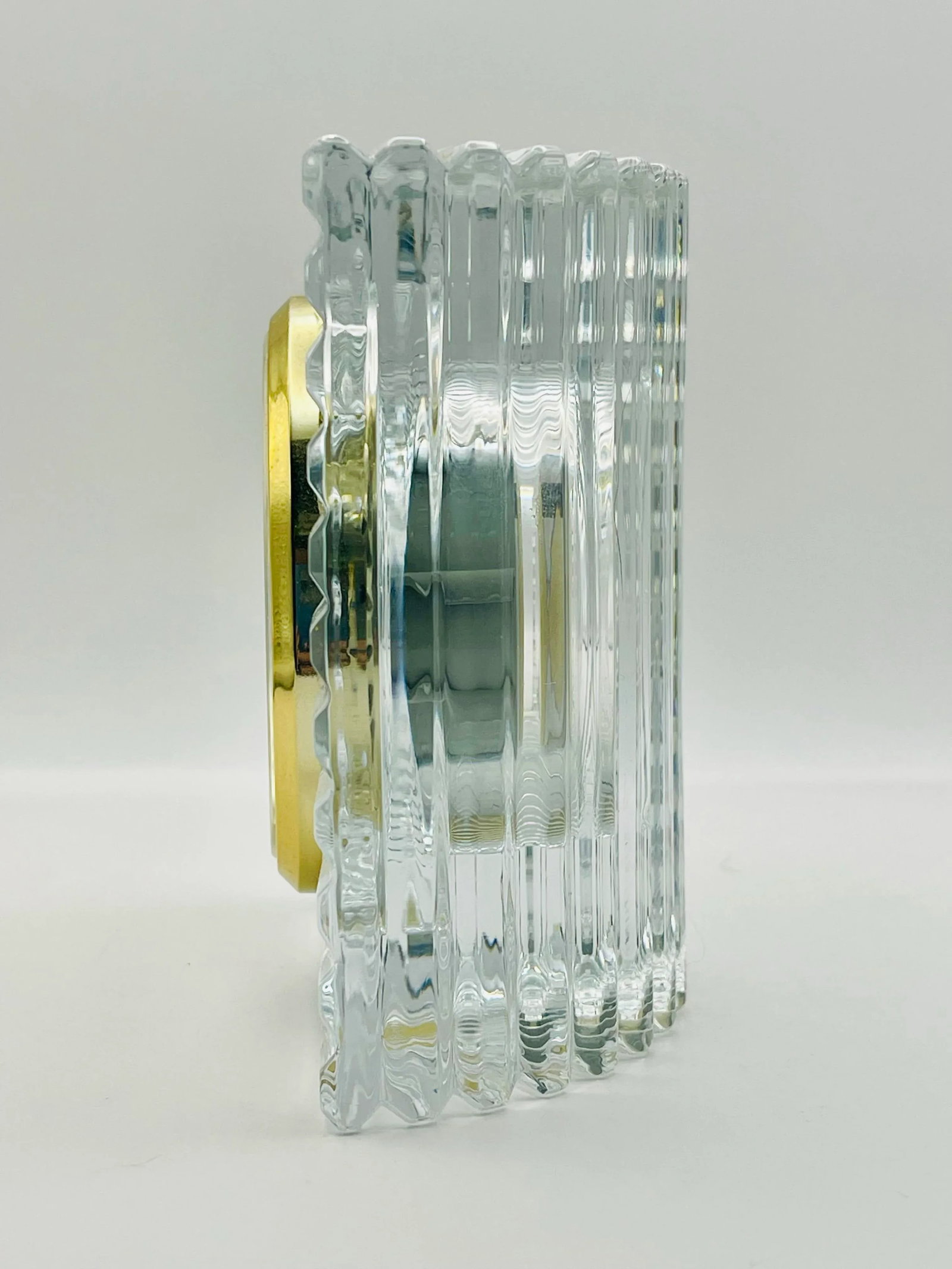 1990's Mikasa Optic Crystal Clock - 5