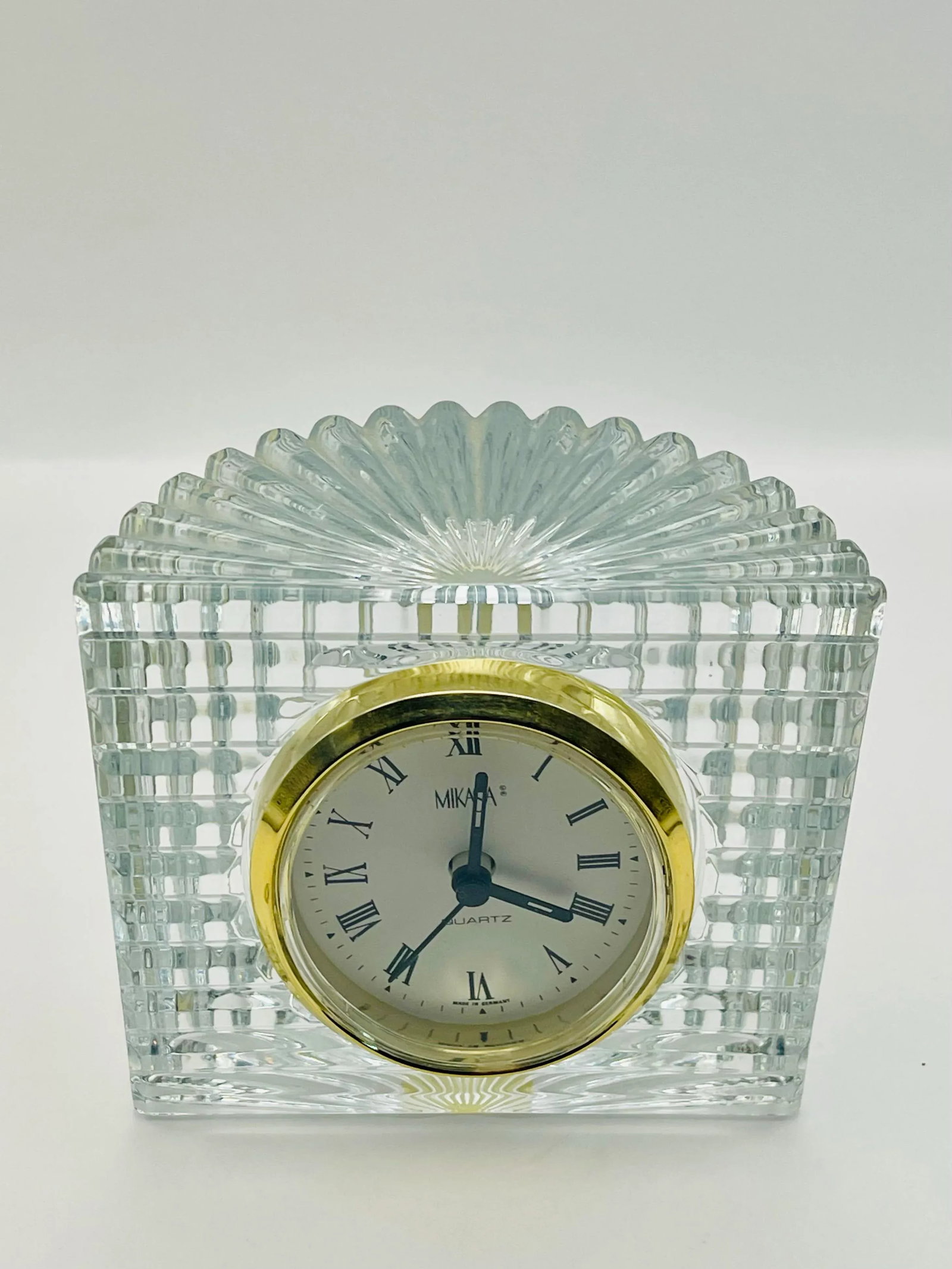 1990's Mikasa Optic Crystal Clock - 6