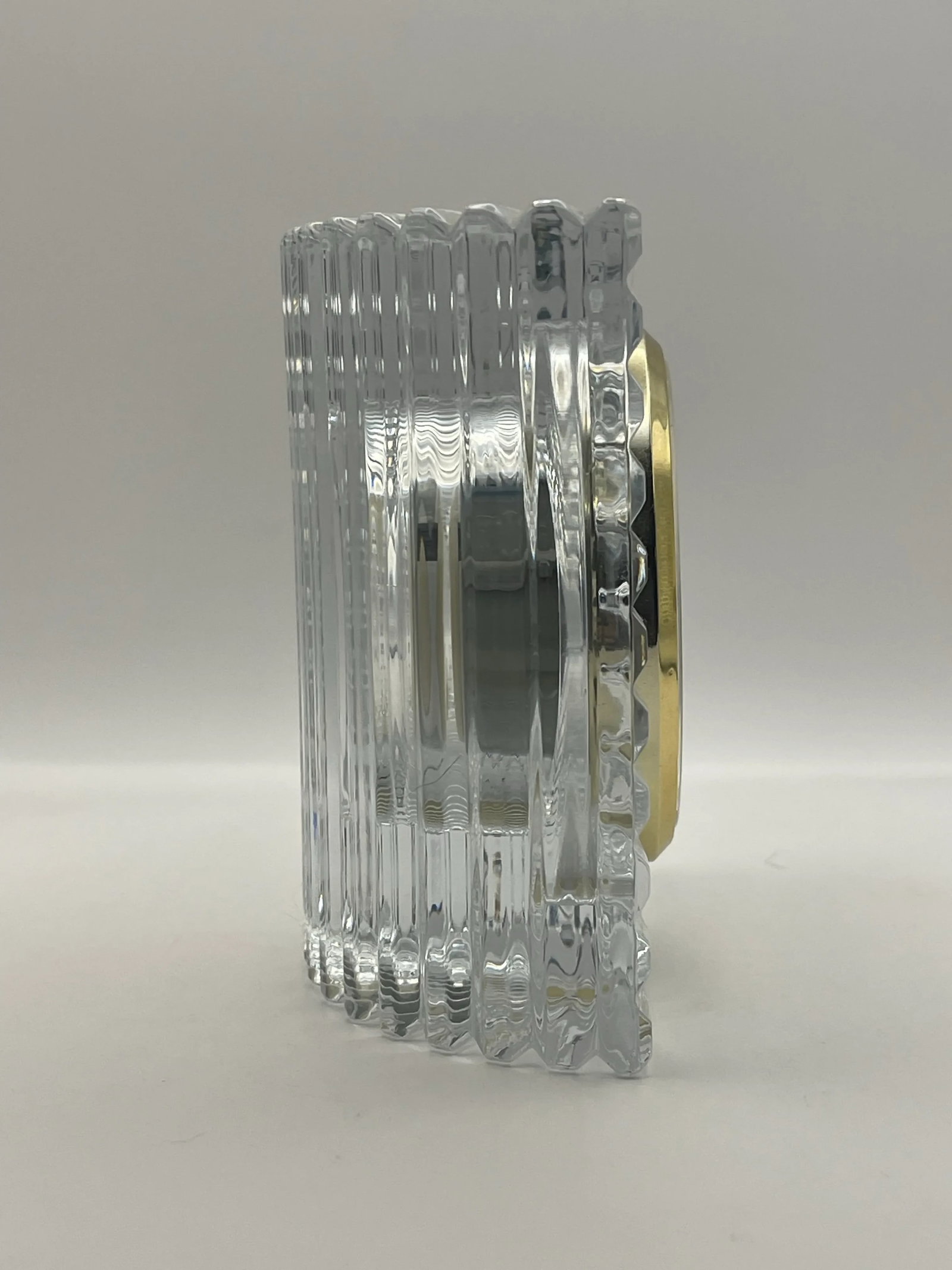 1990's Mikasa Optic Crystal Clock - 7
