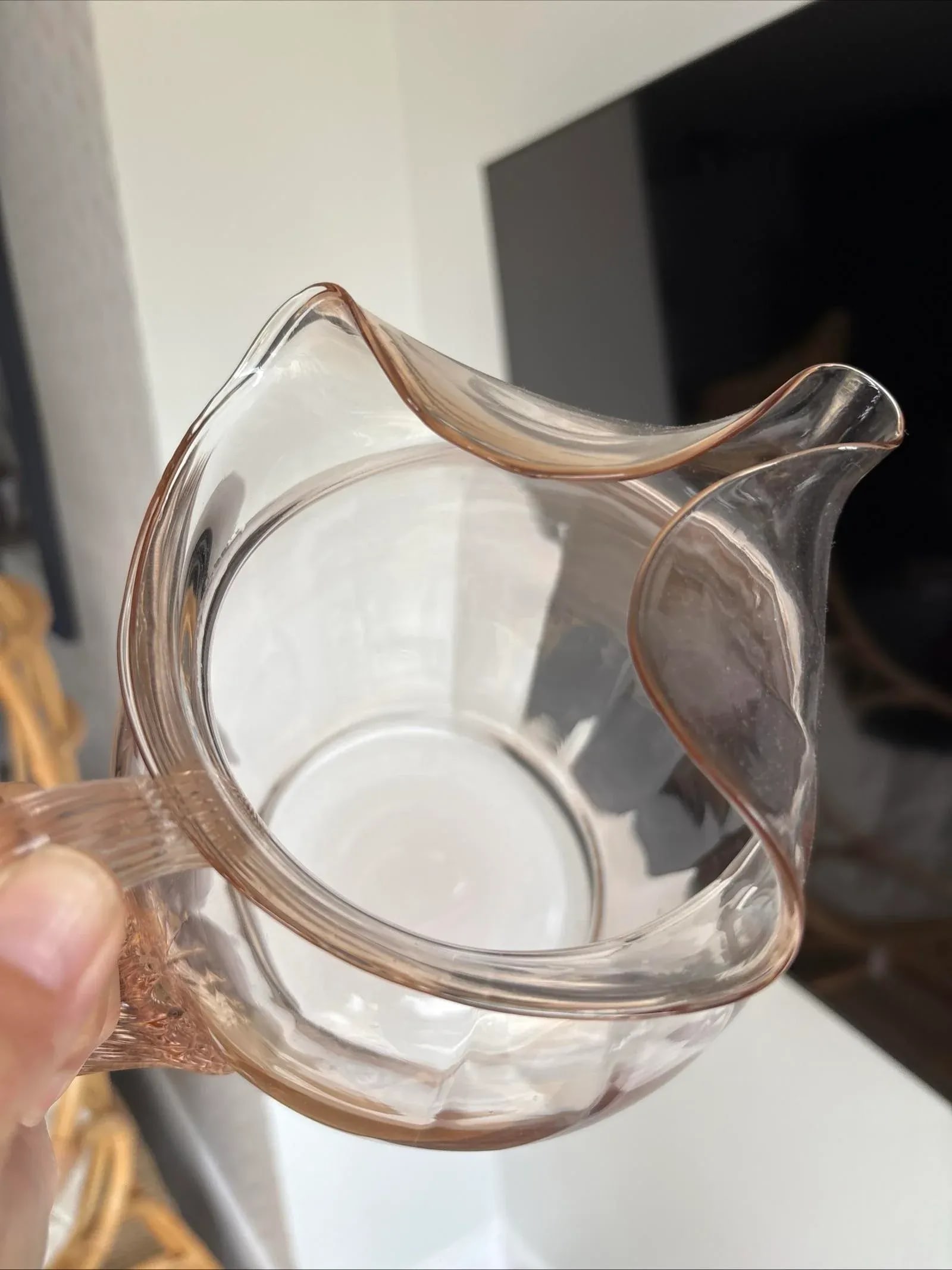 Macbeth Evan's Pink Depression Glass 1930's Pitcher - 10