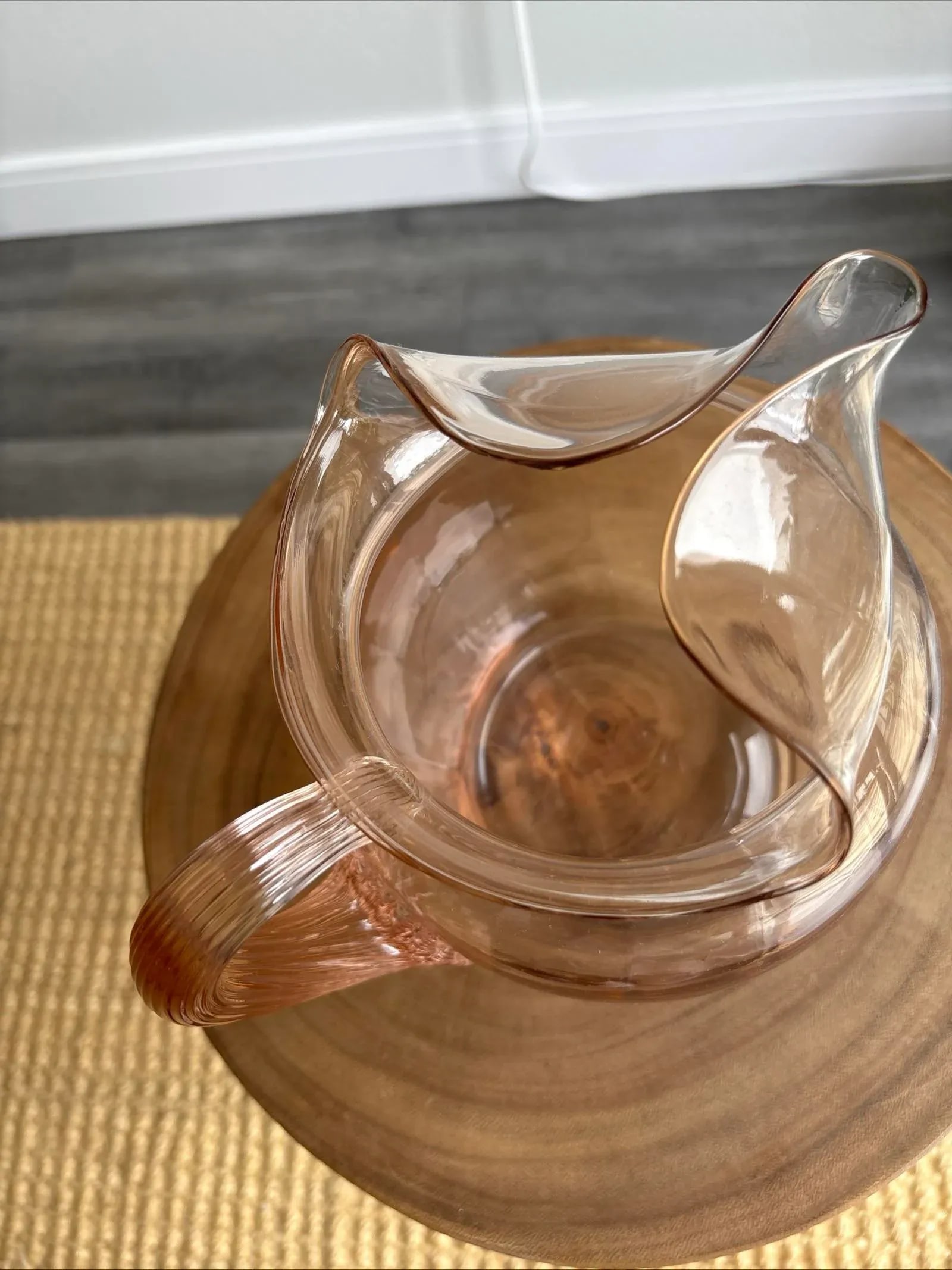 Macbeth Evan's Pink Depression Glass 1930's Pitcher - 4