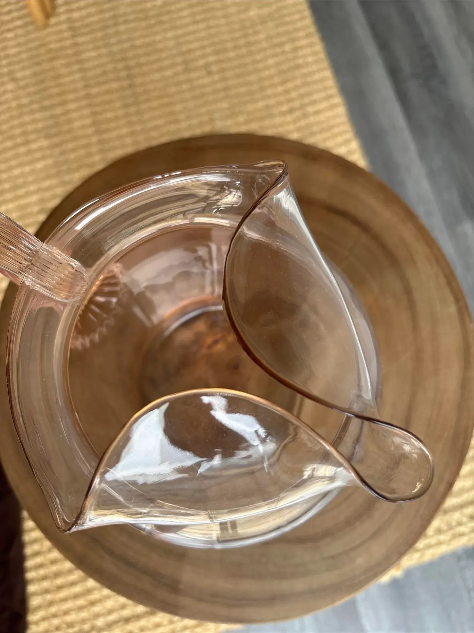 Macbeth Evan's Pink Depression Glass 1930's Pitcher - 7