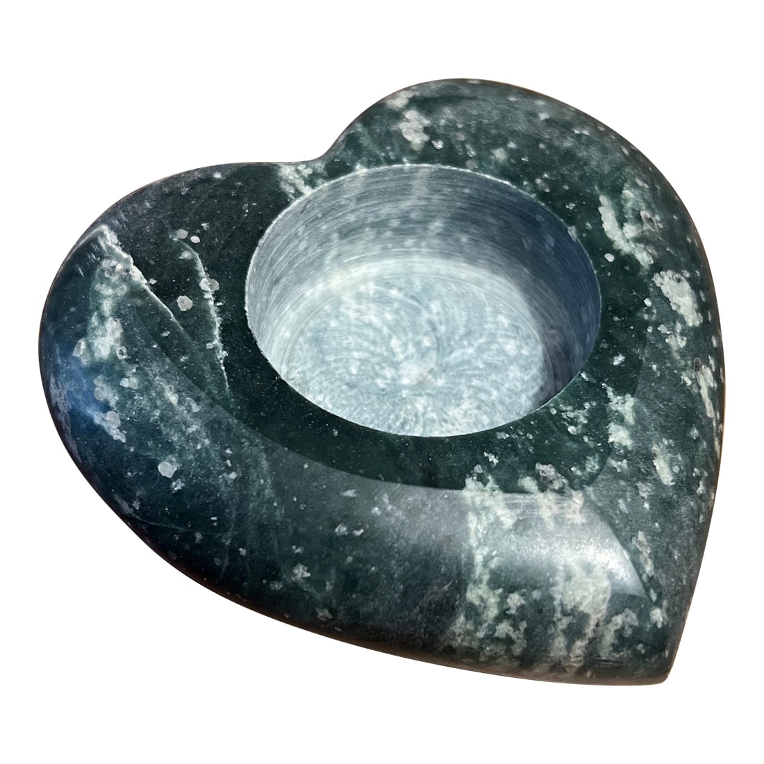 Vintage Natural Wonders Heart Shaped Marble Tealight: Vintage Carved Marble Tealight Candle - measures 3.5" x 3.5" x 1" depth - cutout for tealight candle Condition: Alterations: Original Condition Unaltered Imperfections: Some Imperfections Condition