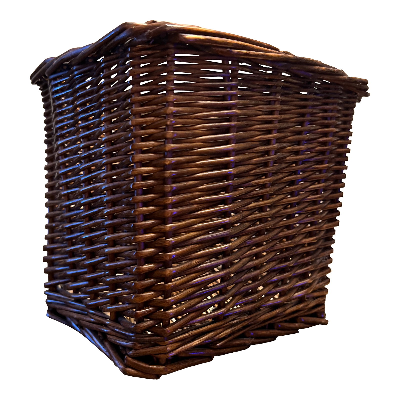 Wicker Basket, Rustic Farmhouse Storage & Organization: Beautiful Wicker Storage Basket features: - exceptional detailing as picture - 100% genuine wicker - measures 7.5" height; 8.25" length x 7.25" width - perfect for storage and organization - use to