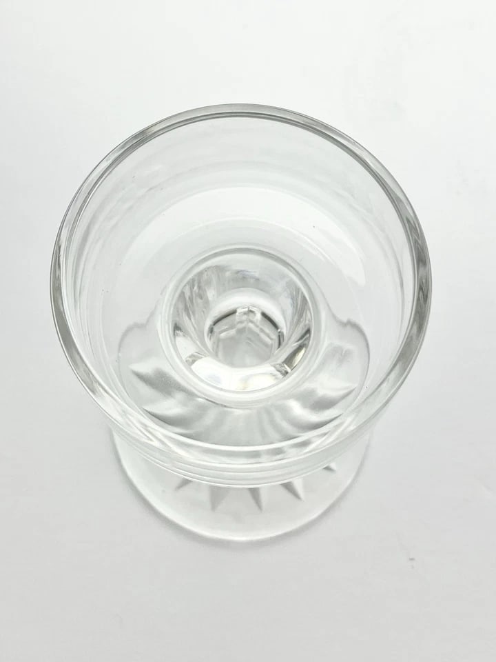 1990s Atlantis Crystal 2-Piece Candle Holder & Shade - 5