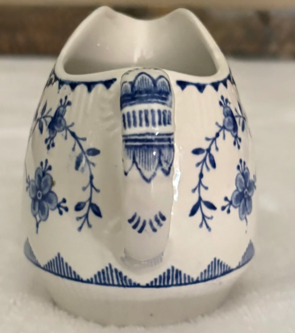 Mid 20th Century Denmark Blue Creamer by Furnival - 4