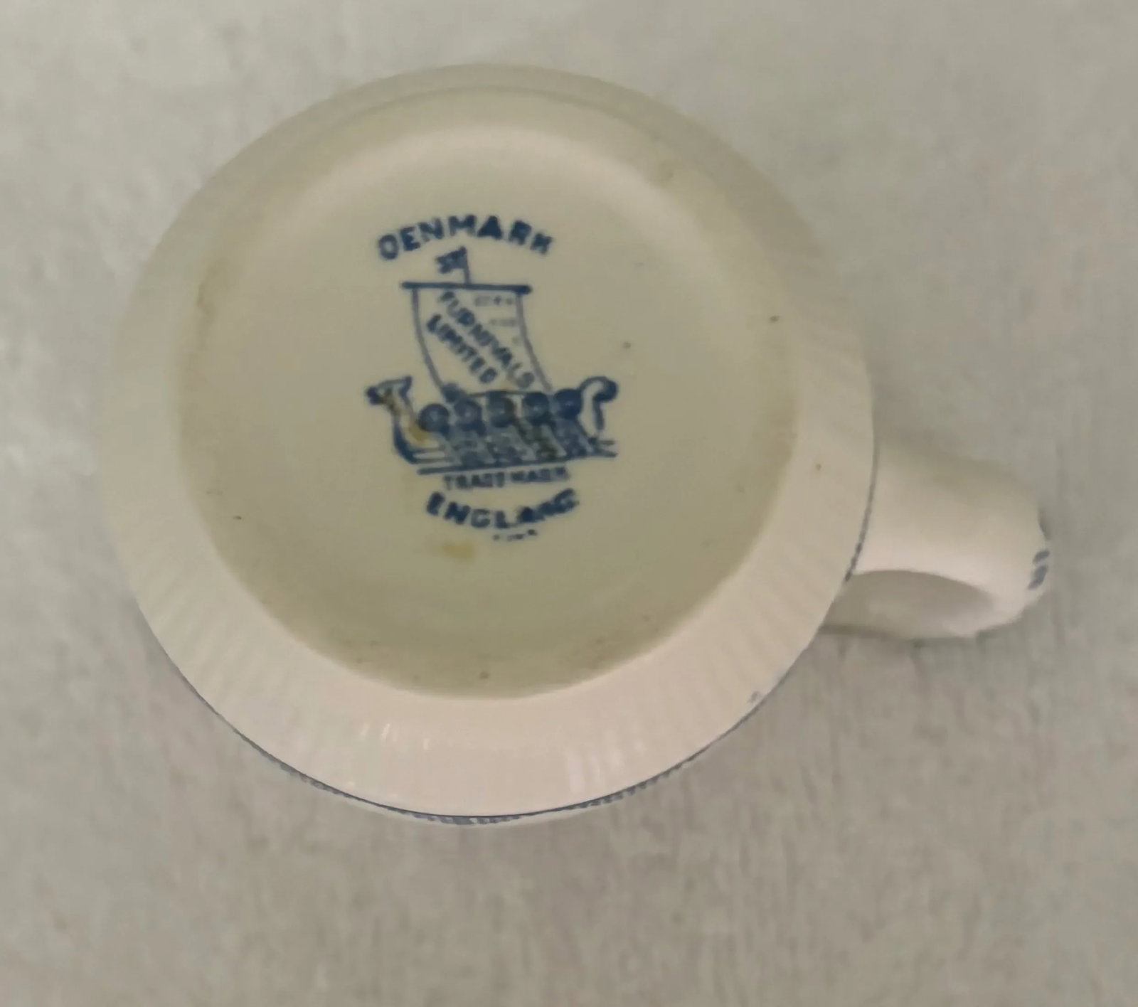 Mid 20th Century Denmark Blue Creamer by Furnival - 7