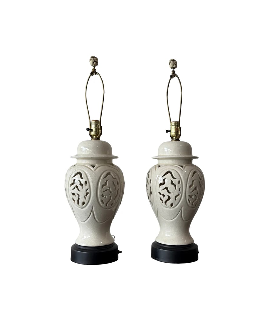 Pair of Vintage Table Lamps - Mid Century - 2
