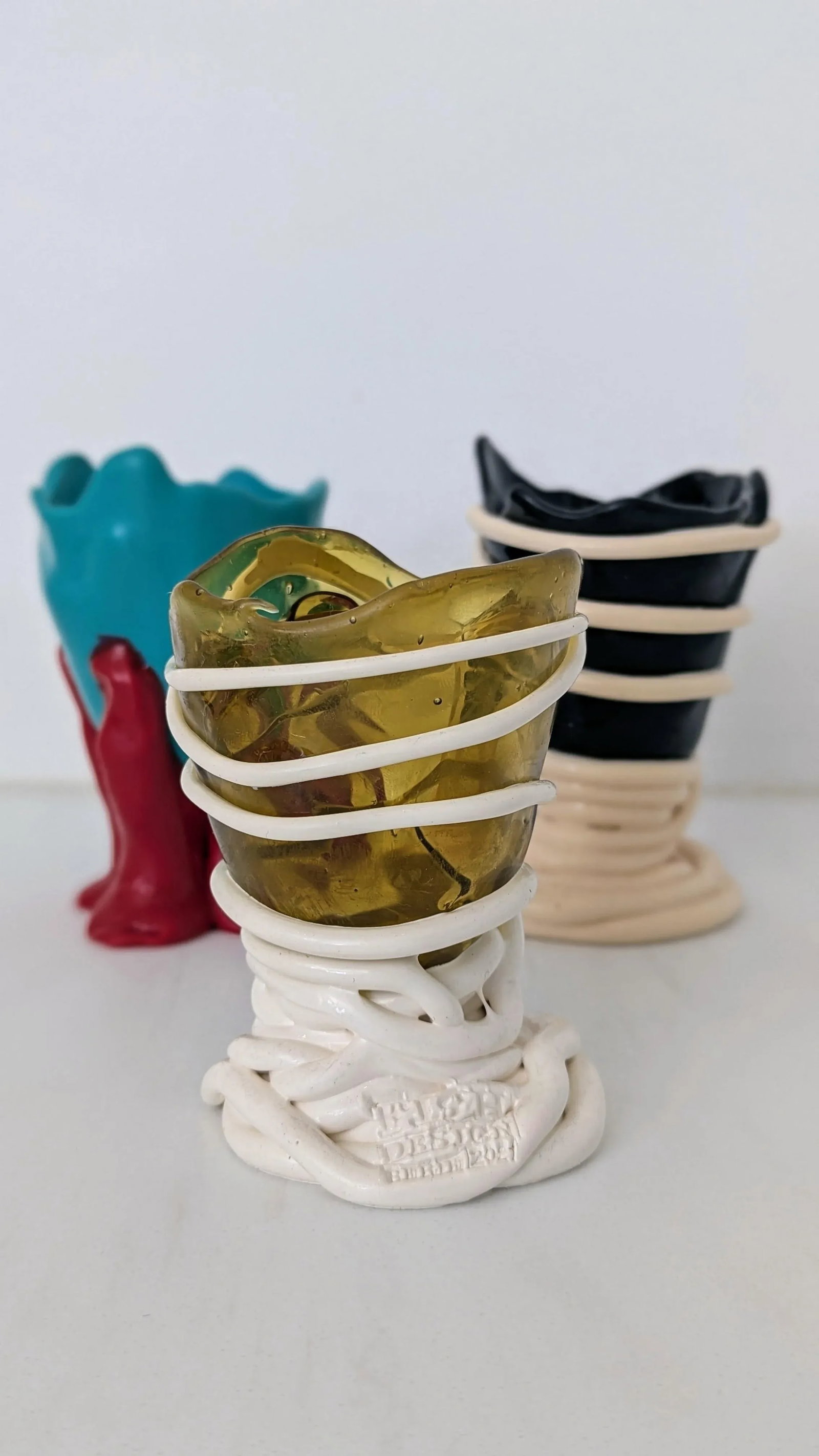 Gaetano Pesce Resin Vessels - Set of 3 Postmodern Sculpture - 2