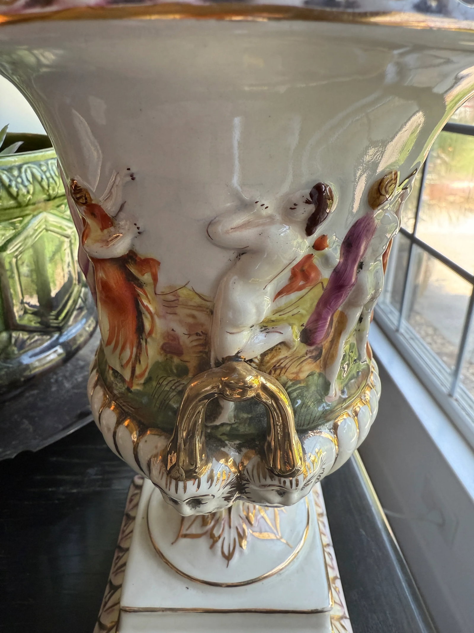 Vintage Italian Decorative Urns- Set of 2 - 14