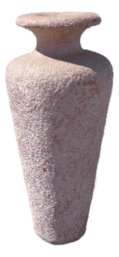 Bohemian 1990s Ceramic Vase Planter Mid Century Modern Flower Pot: Beautiful post modern ceramic pot / planter / vase. Awesome style with great design and versatile character. Overall good vintage condition. Shows surface wear from age and use. Heavy and solid.