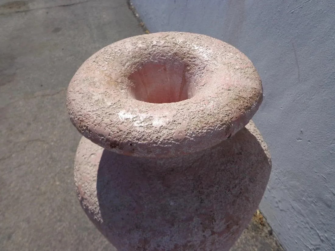 Bohemian 1990s Ceramic Vase Planter Mid Century Modern Flower Pot - 2