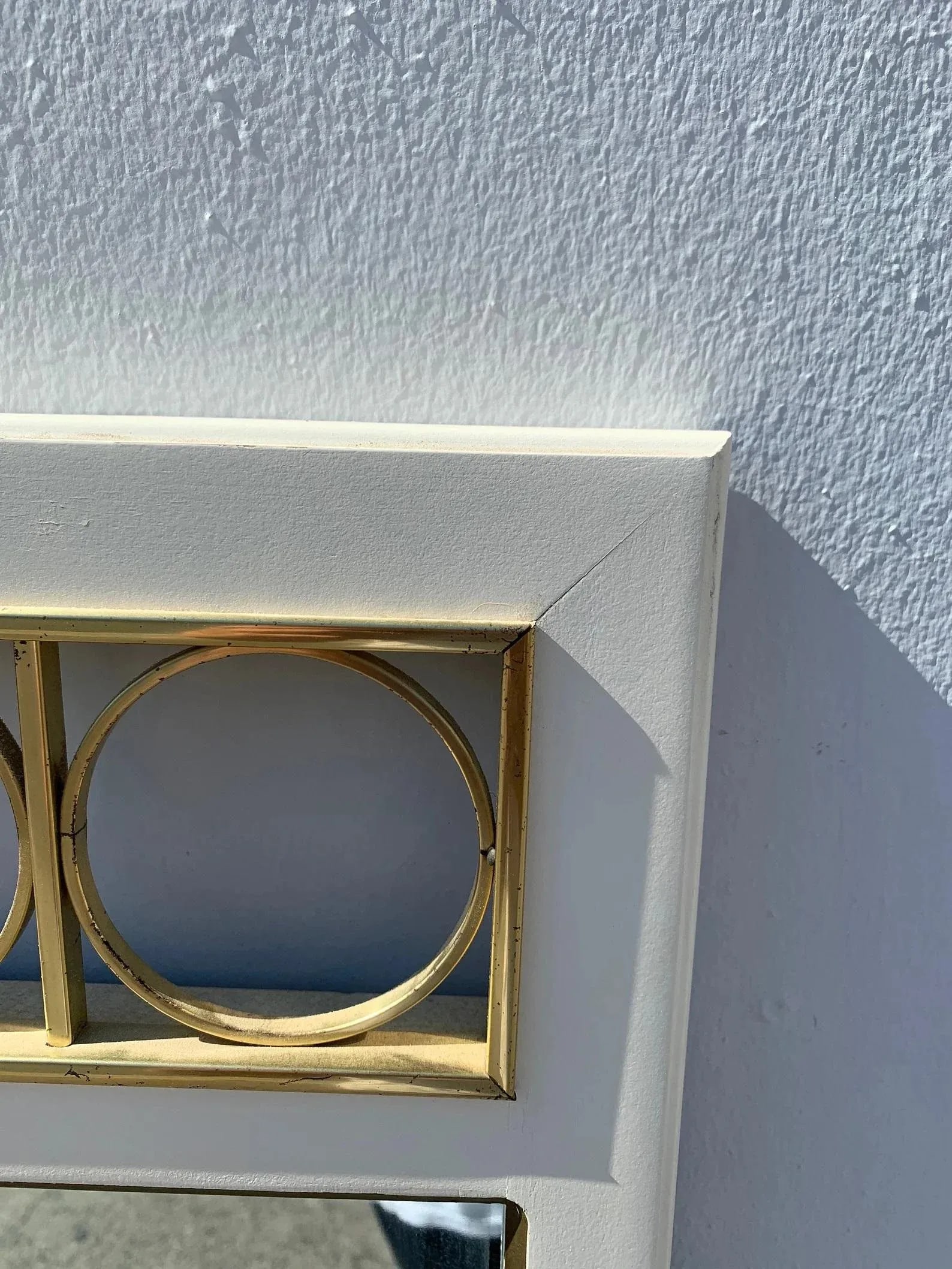 Vintage White Wall Mirror - 10
