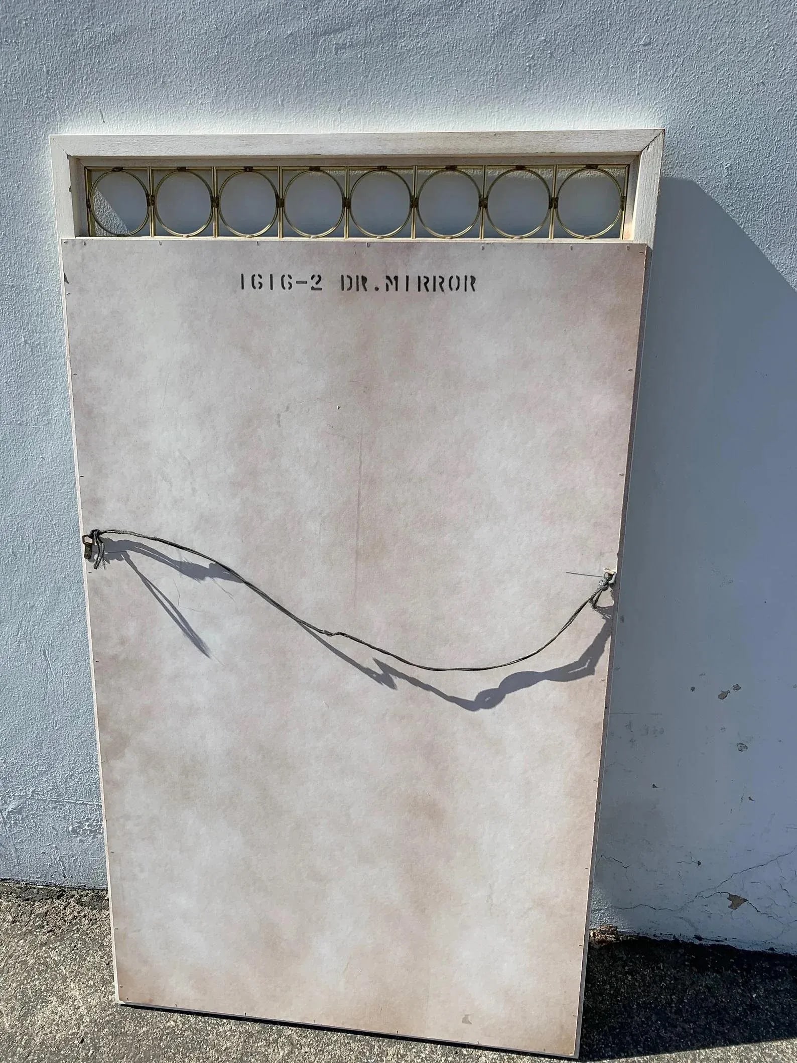 Vintage White Wall Mirror - 2
