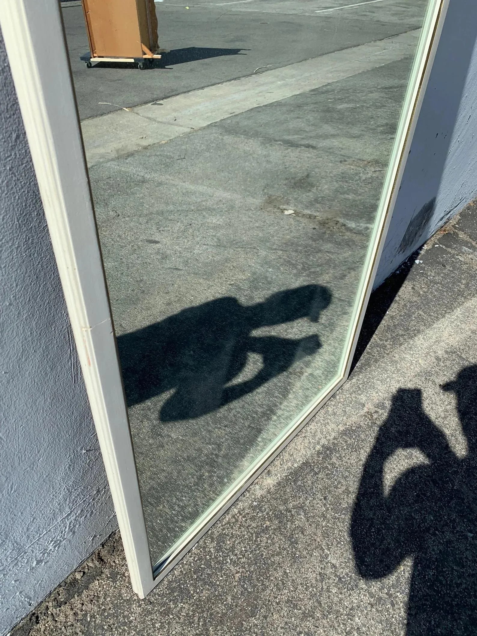 Vintage White Wall Mirror - 9
