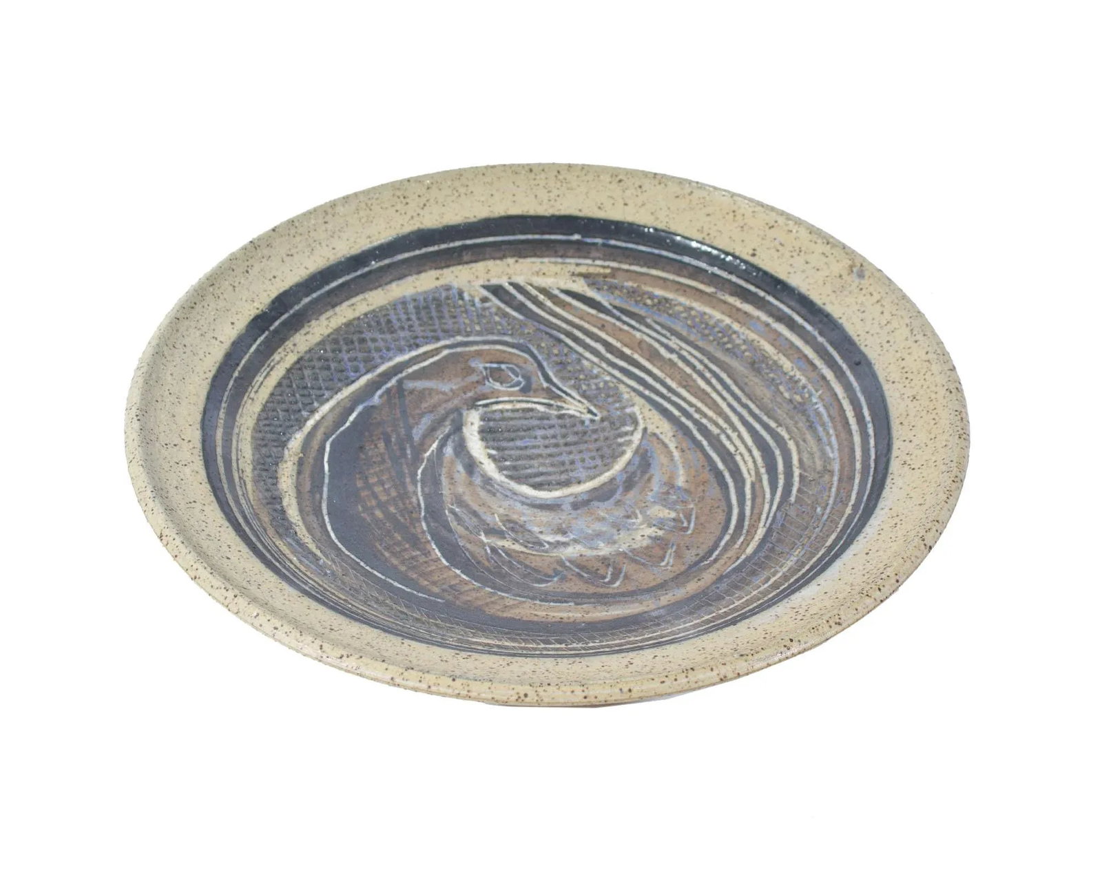 Beaver Ridge Studio Pottery Plate With Bird by Charles Counts - 2