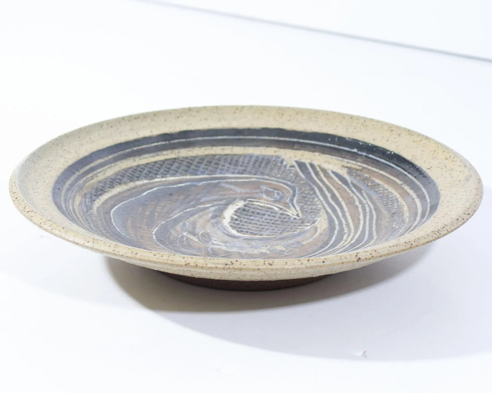 Beaver Ridge Studio Pottery Plate With Bird by Charles Counts - 3