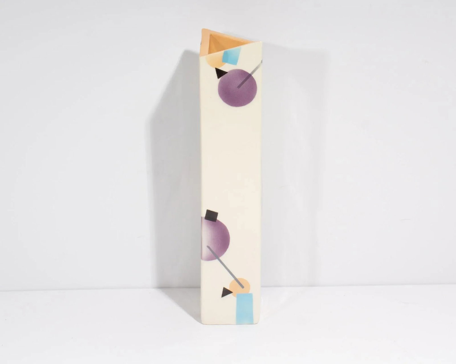 Rita Duvall Signed 1982 Postmodern Ceramic Vase - 3