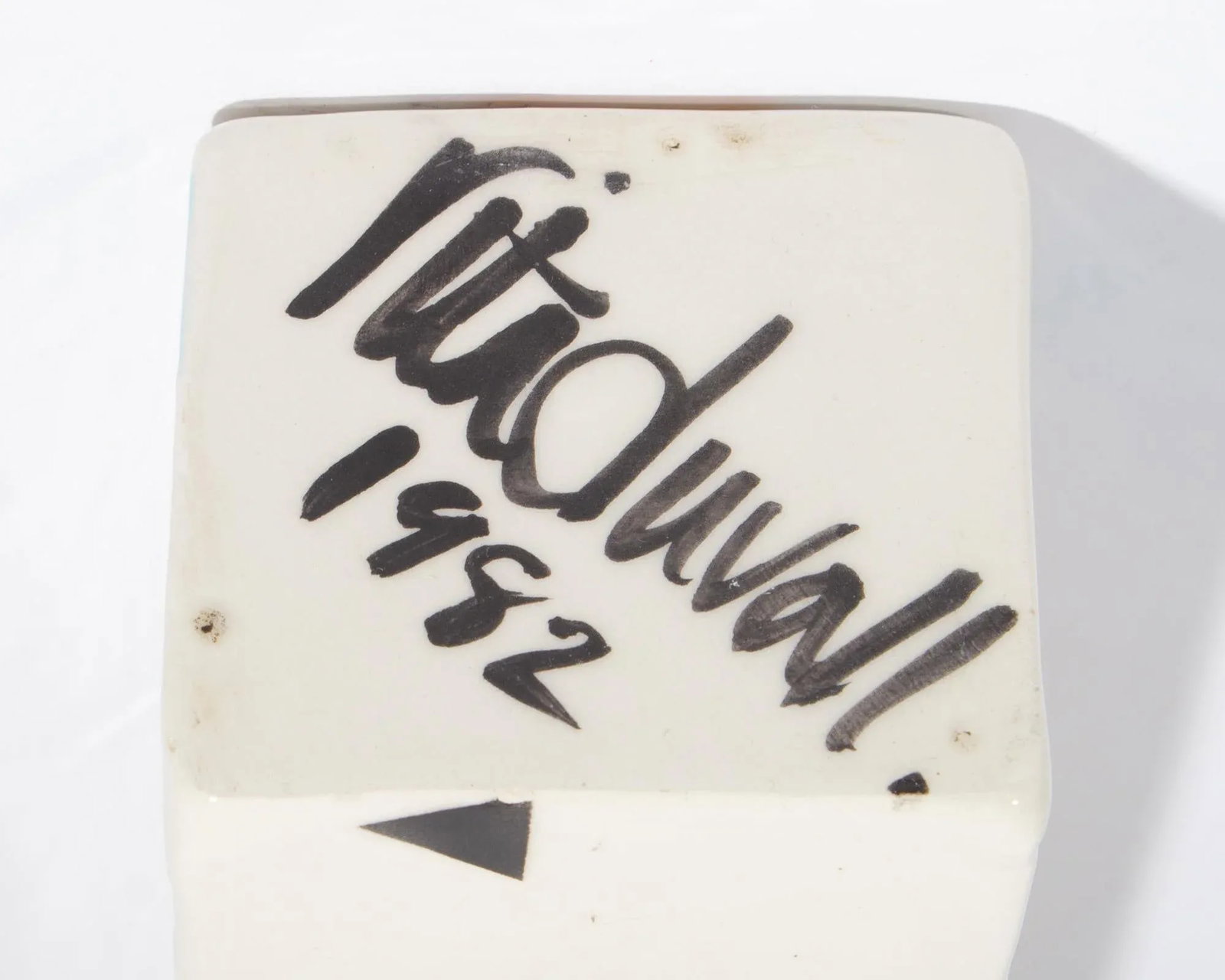 Rita Duvall Signed 1982 Postmodern Ceramic Vase - 6