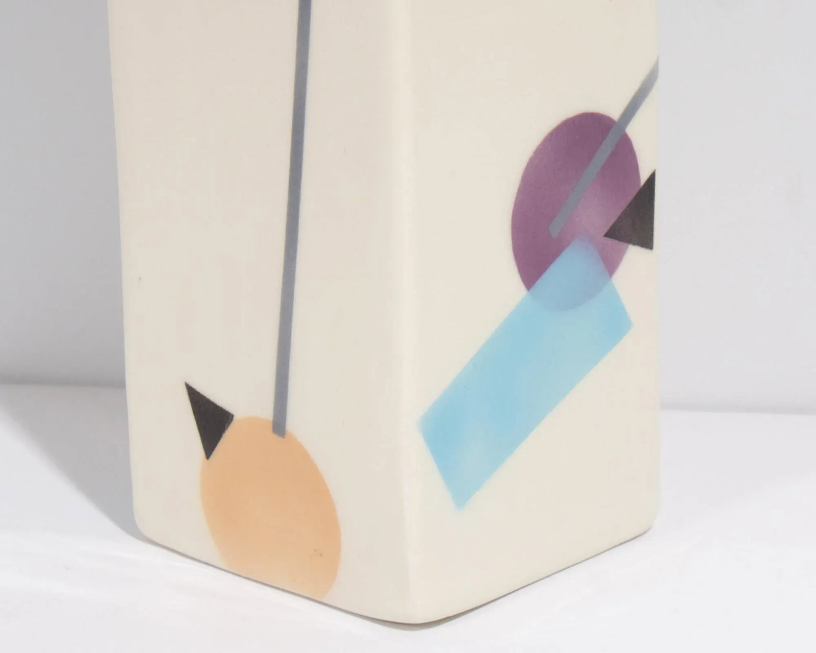 Rita Duvall Signed 1982 Postmodern Ceramic Vase - 8