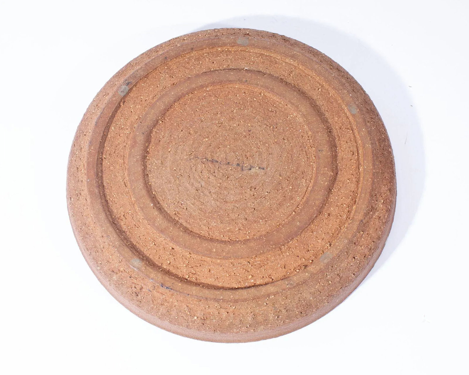 Studio Pottery Lava Glaze Charger Signed by Artist Edna Arnow - 6