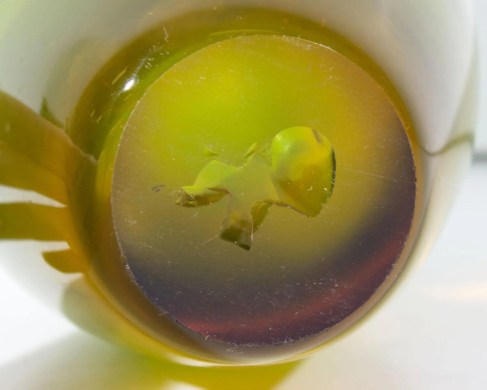 Murano Sommerso Flavio Poli Attrib. Green and Amber Glass Vase - 6