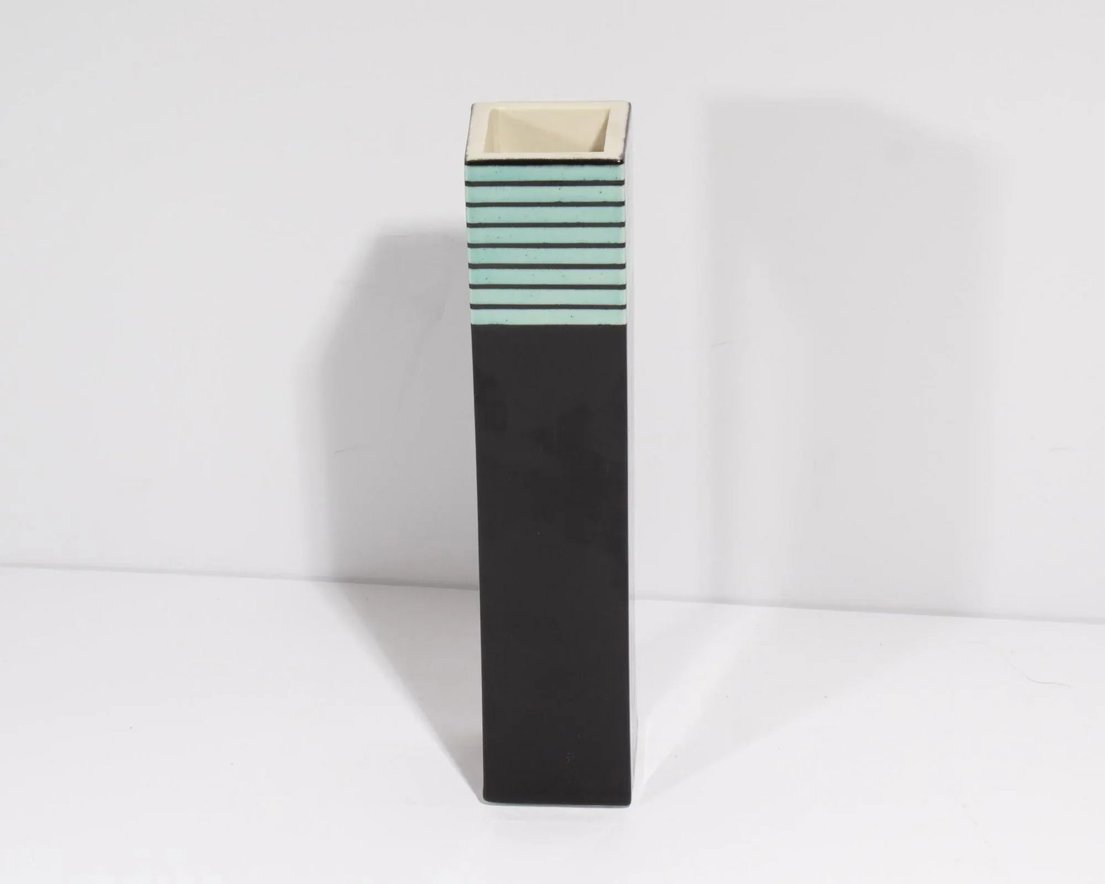 Michael Duvall Signed 1992 Postmodern Ceramic Vase - 3