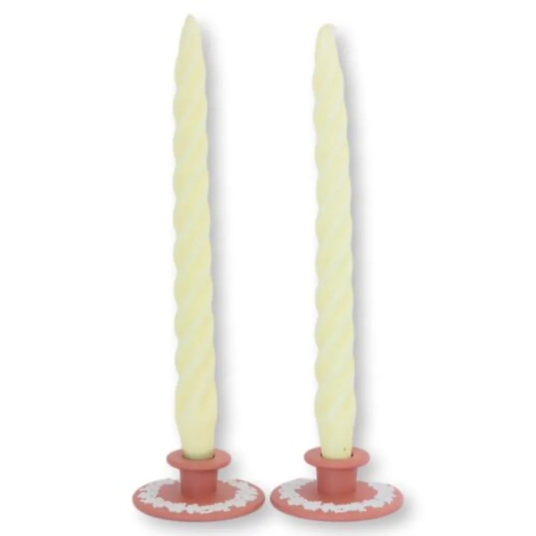 1950s Wedgwood Jasperware Candlesticks- a Pair - 2