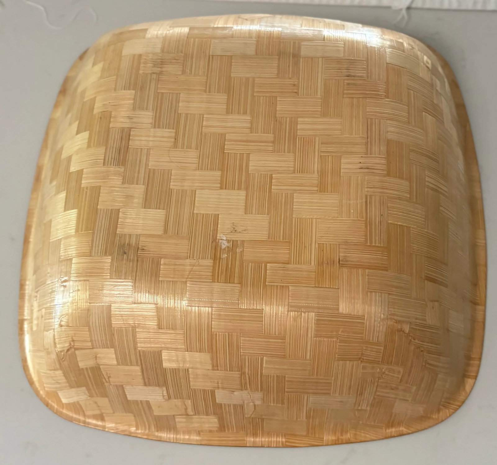 Vintage Citrus Chic Lemon and Lime Woven Bamboo Bowl - 8