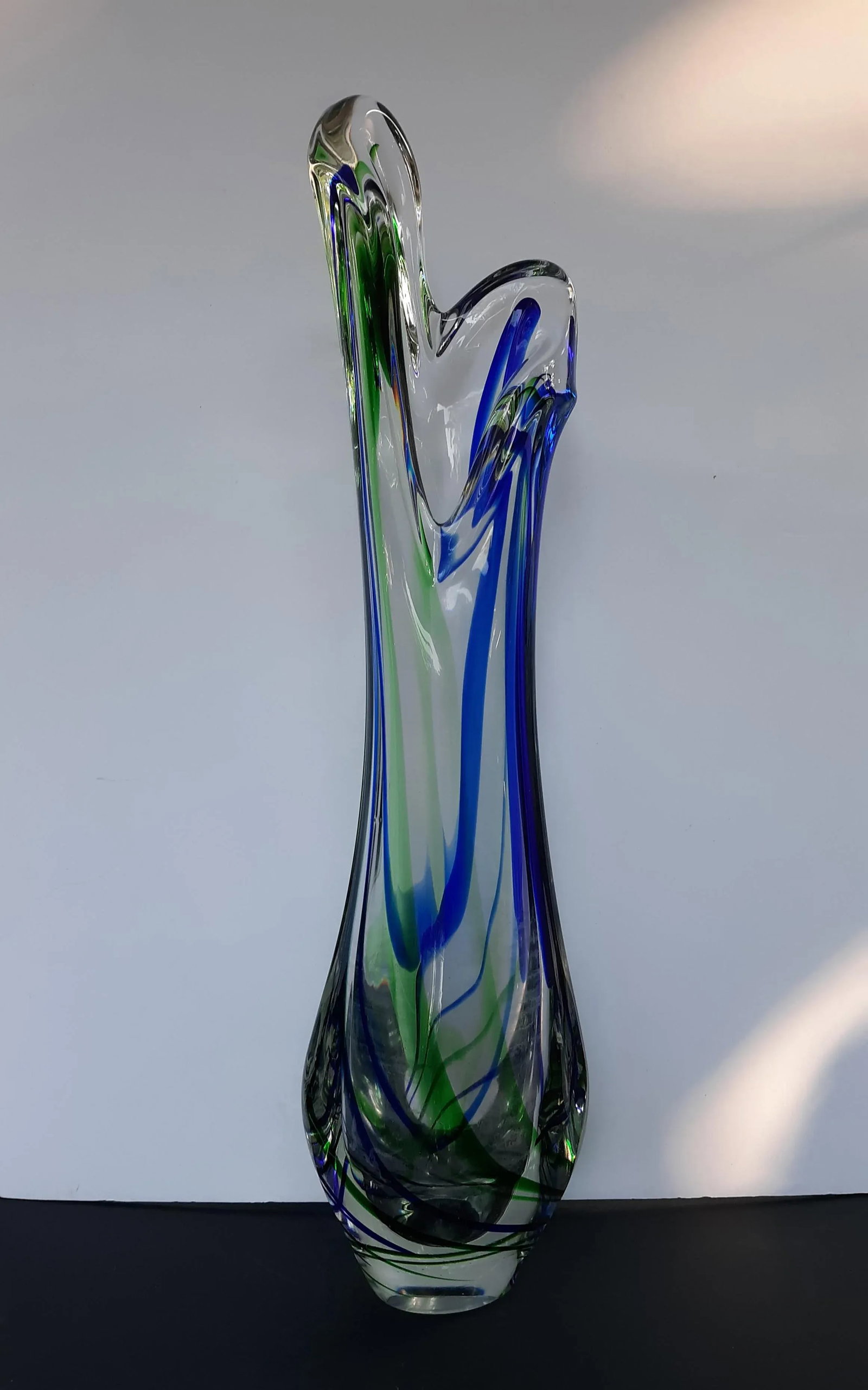 Vintage Max Verboeket Maastricht Art Glass Vase - 8