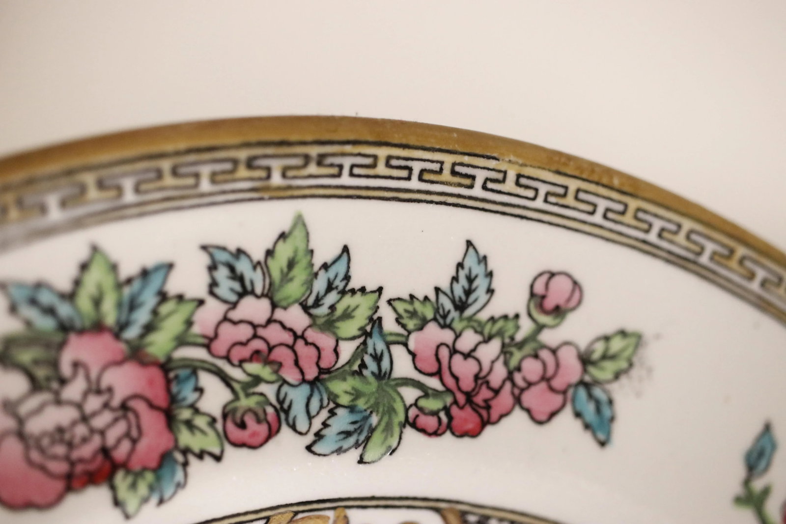 Pair of 19th C. Antique Minton Chinoiserie Ironstone "Indian Tree" Soup Plates - 8