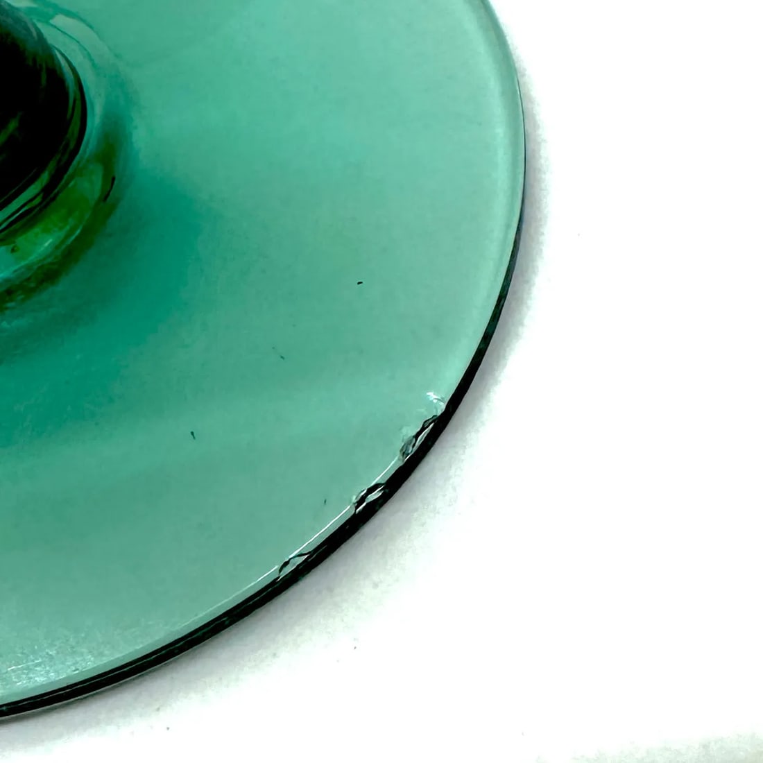 Vintage Diminutive Sea-Foam Green Sherry or Liqueur Glasses - Set of 4 - 7