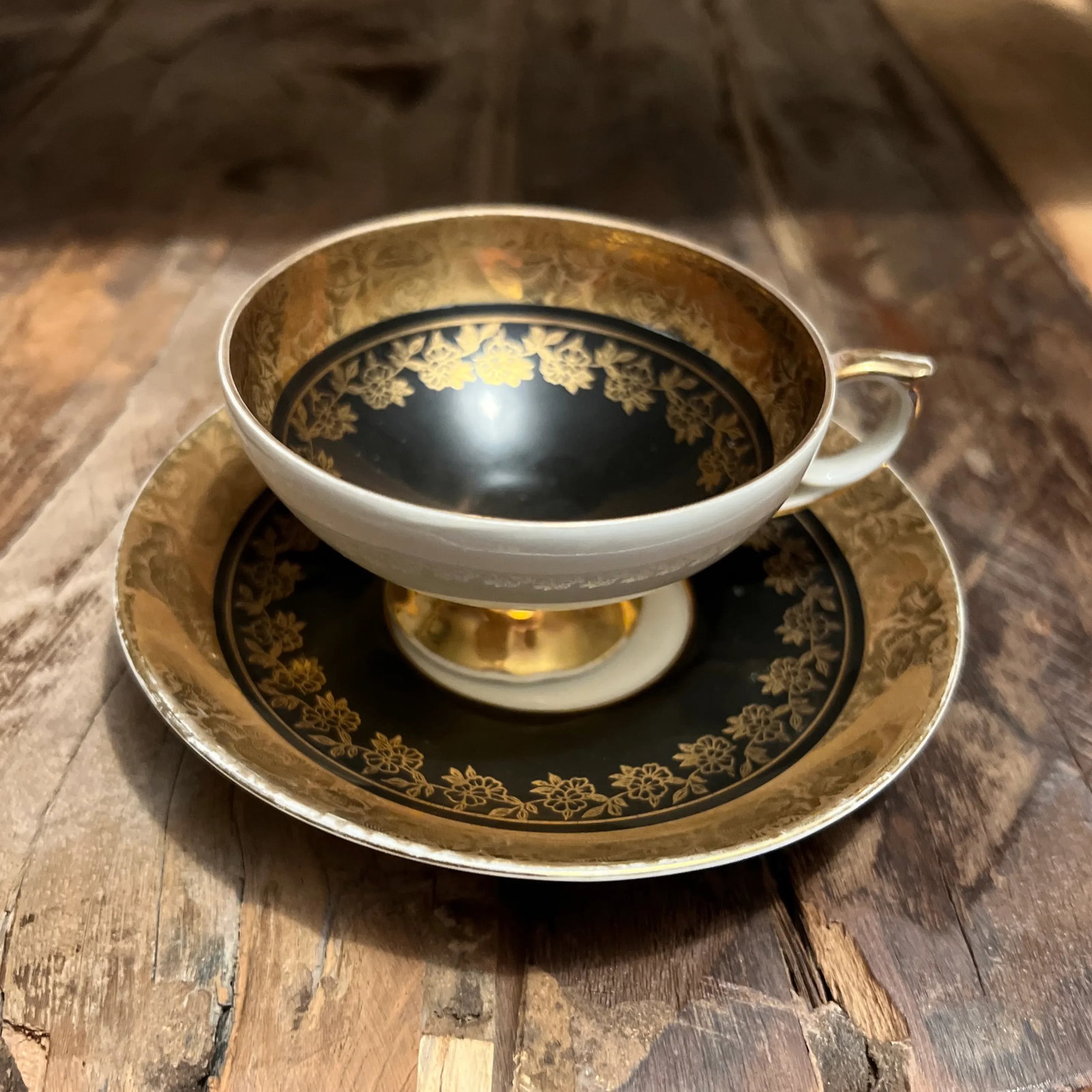 Vintage Bavarian Demitasse Espresso Cup & Saucer, Turkish Coffee Cup - 10