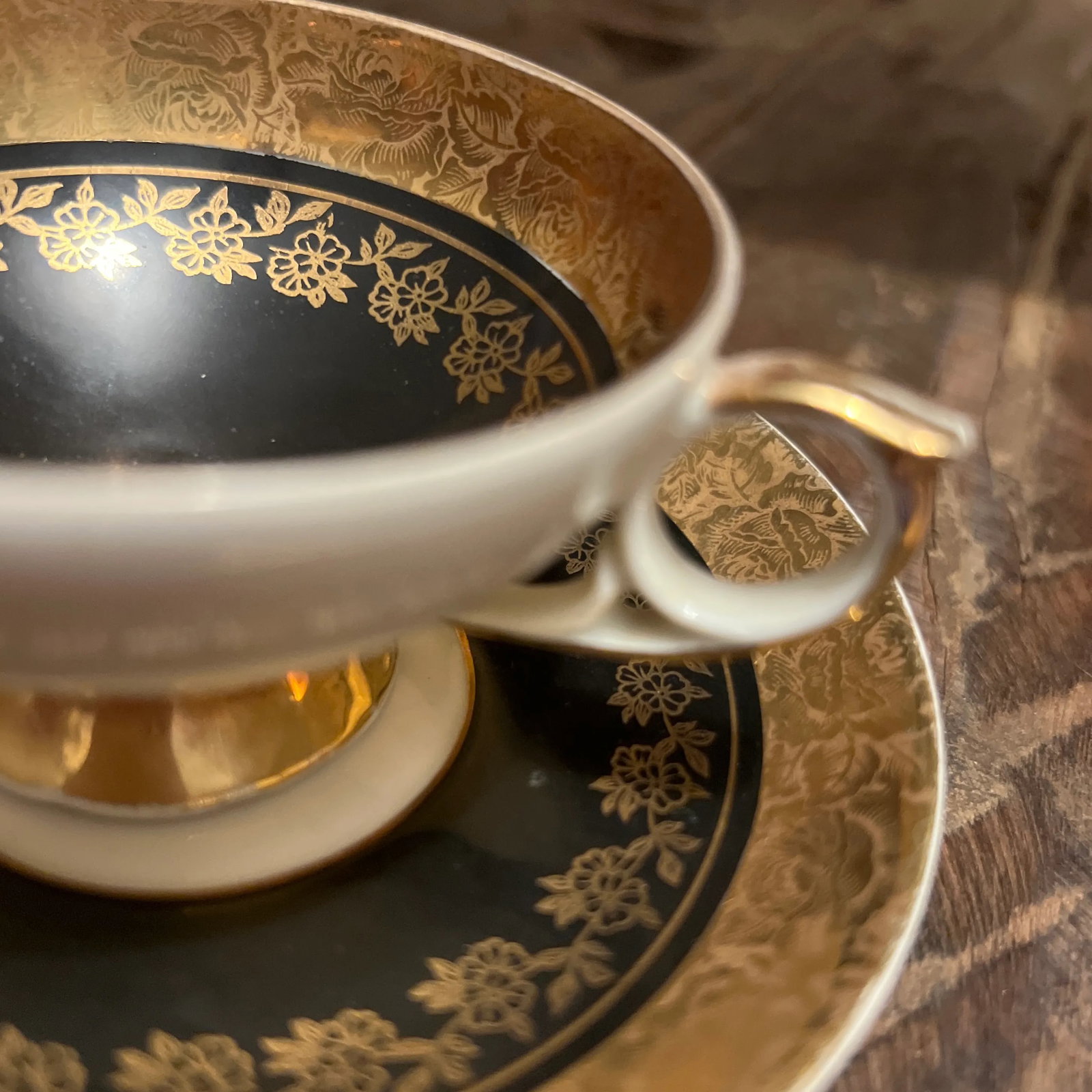 Vintage Bavarian Demitasse Espresso Cup & Saucer, Turkish Coffee Cup - 11