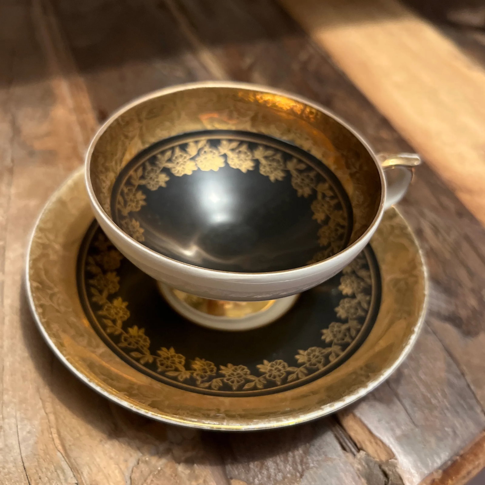 Vintage Bavarian Demitasse Espresso Cup & Saucer, Turkish Coffee Cup - 7
