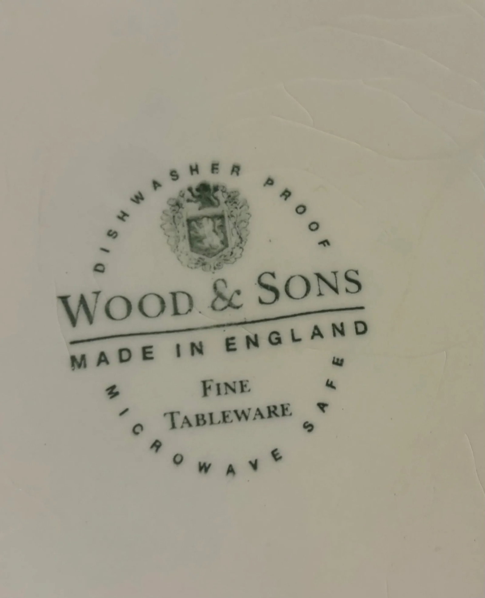 Vintage Blue Floral Wood and Sons "Kew Blue" Plates- Set of 4 - 5