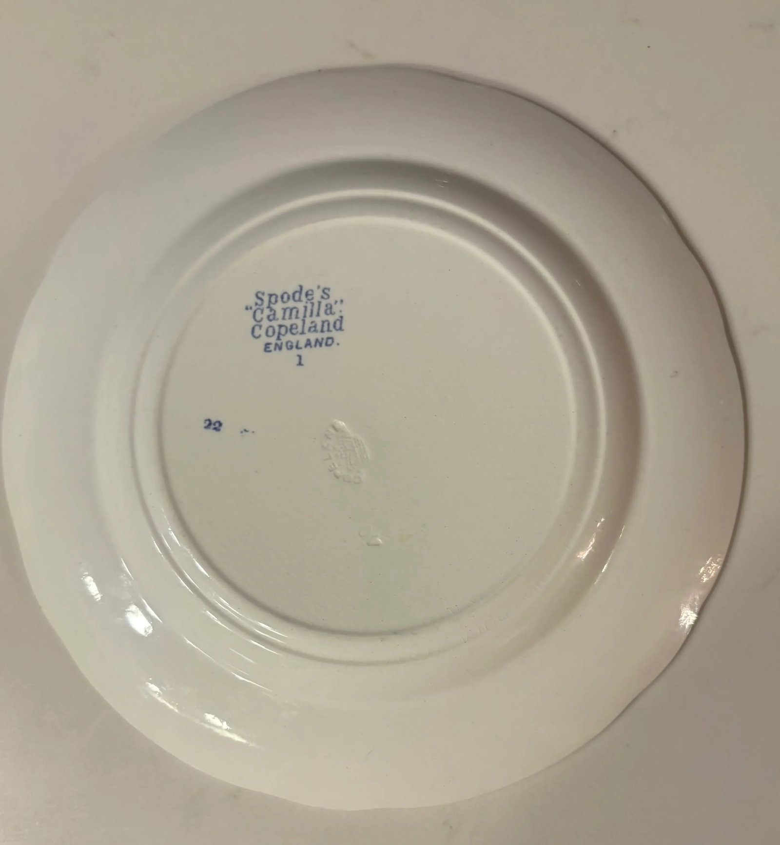 Early 20th Century Spode Blue Camila Salad Plate - 5