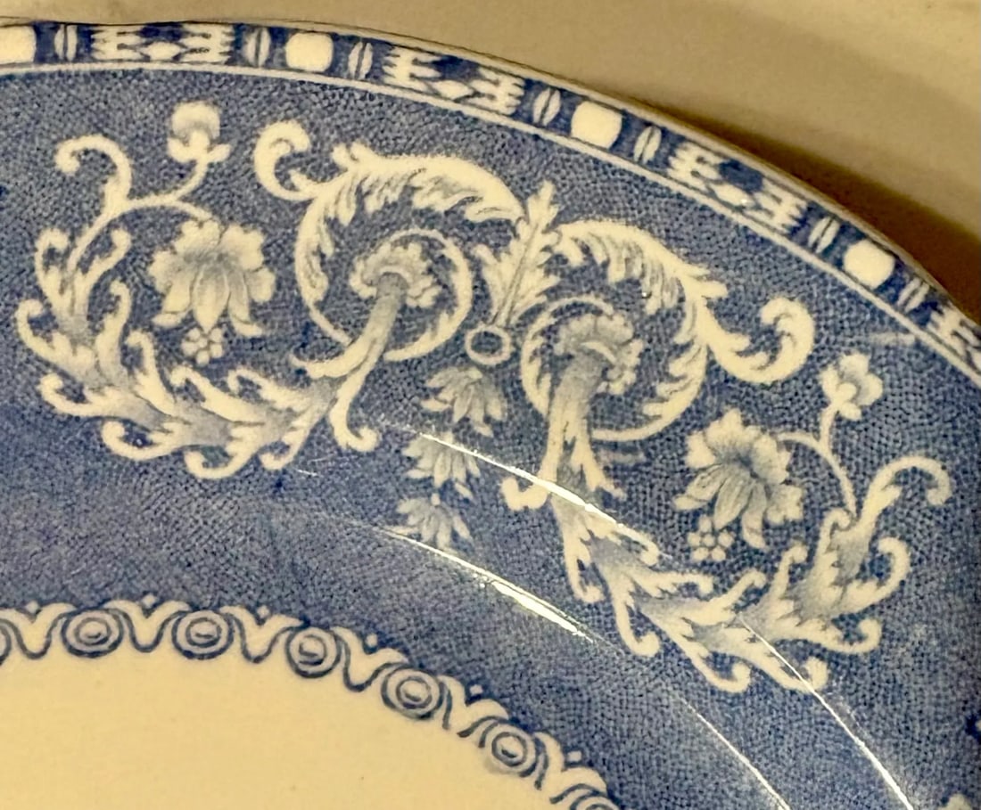 Early 20th Century Spode Blue Camila Salad Plate - 6