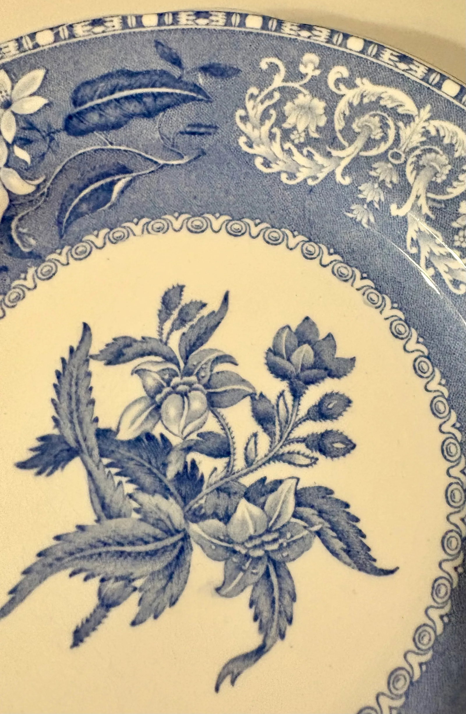 Early 20th Century Spode Blue Camila Salad Plate - 7