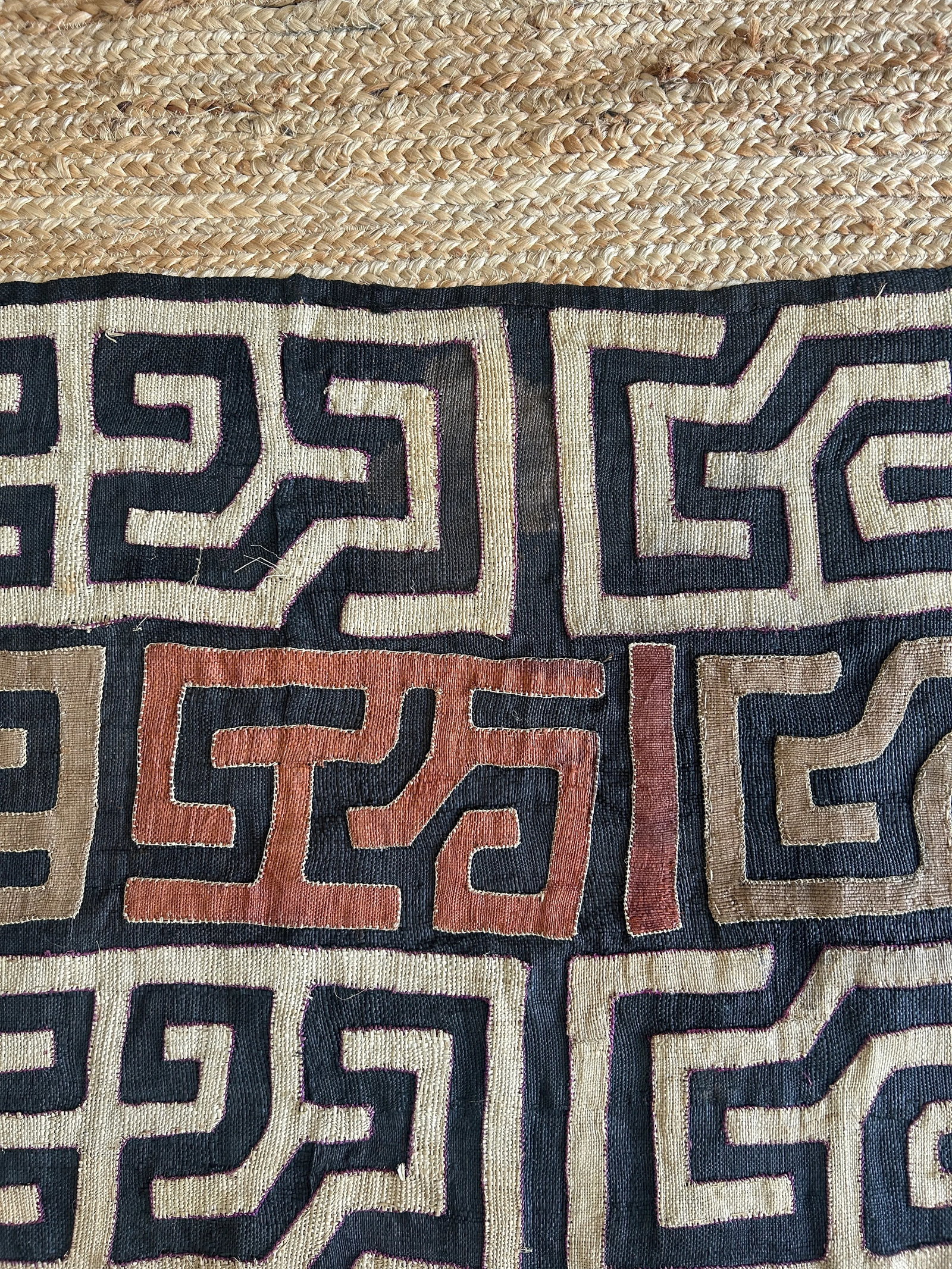 1950s African Tribal Kuba Cloth - 3