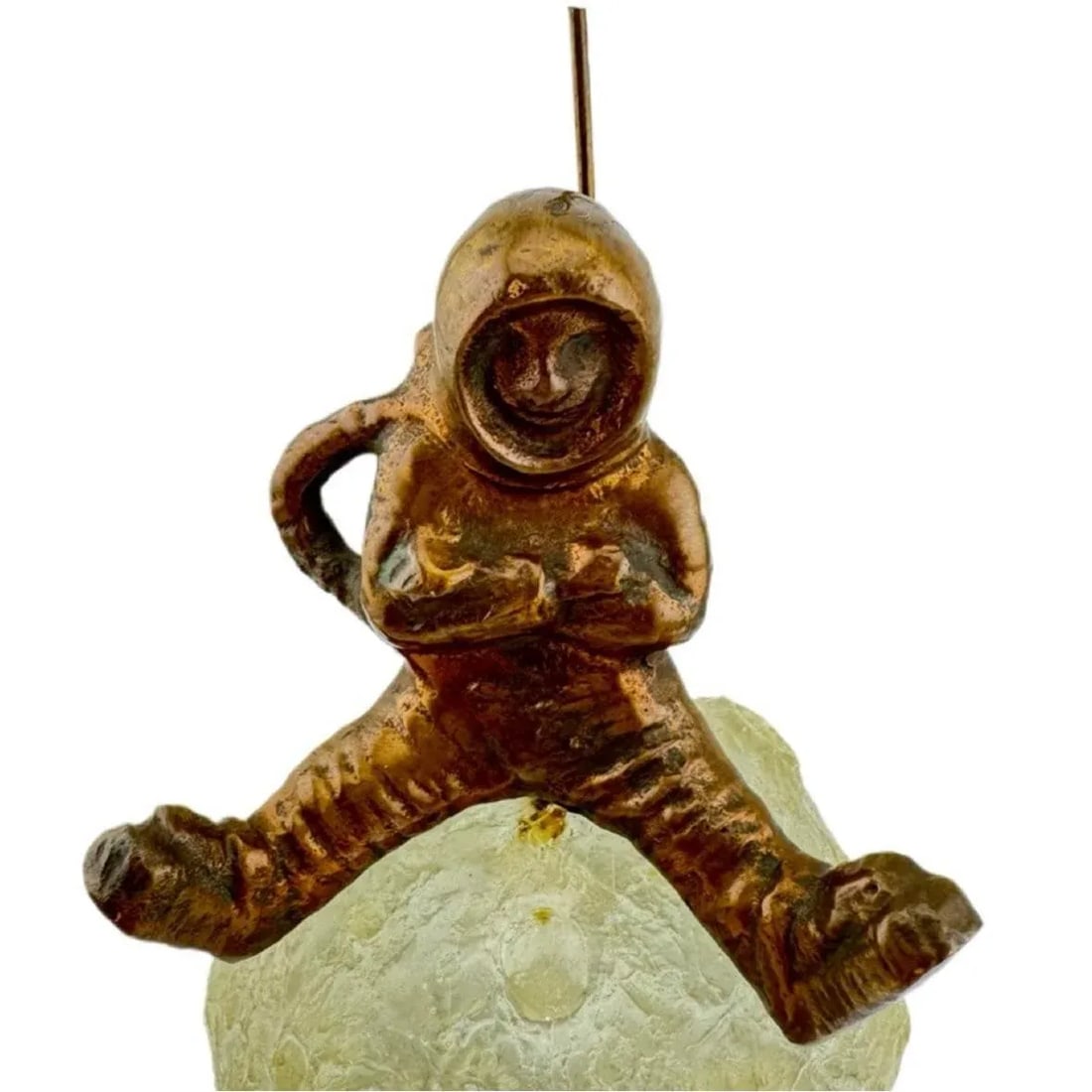 1960s Marvin Wernick Co. First Men on the Moon Paperweight - 5