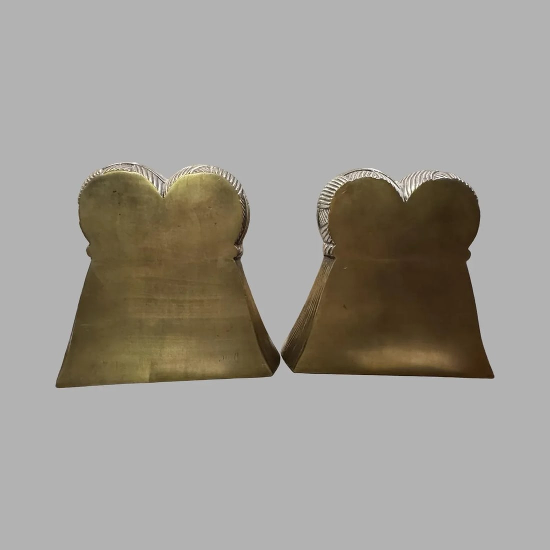 Vintage Brass Tassel Bookends - 4