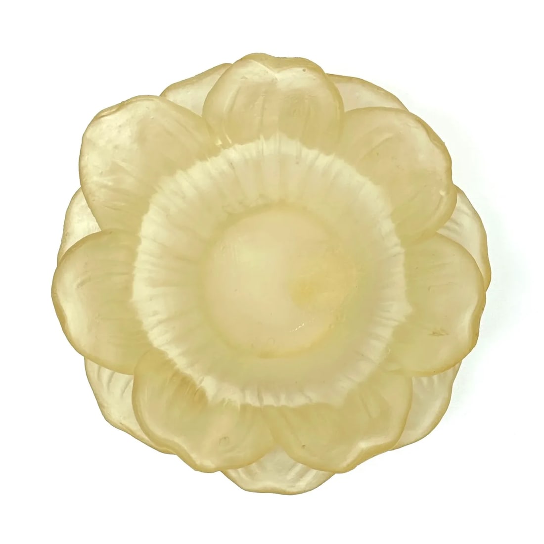 Flower Shaped Large Frosted Resin Serving Bowl by Dorothy Thorpe - 5