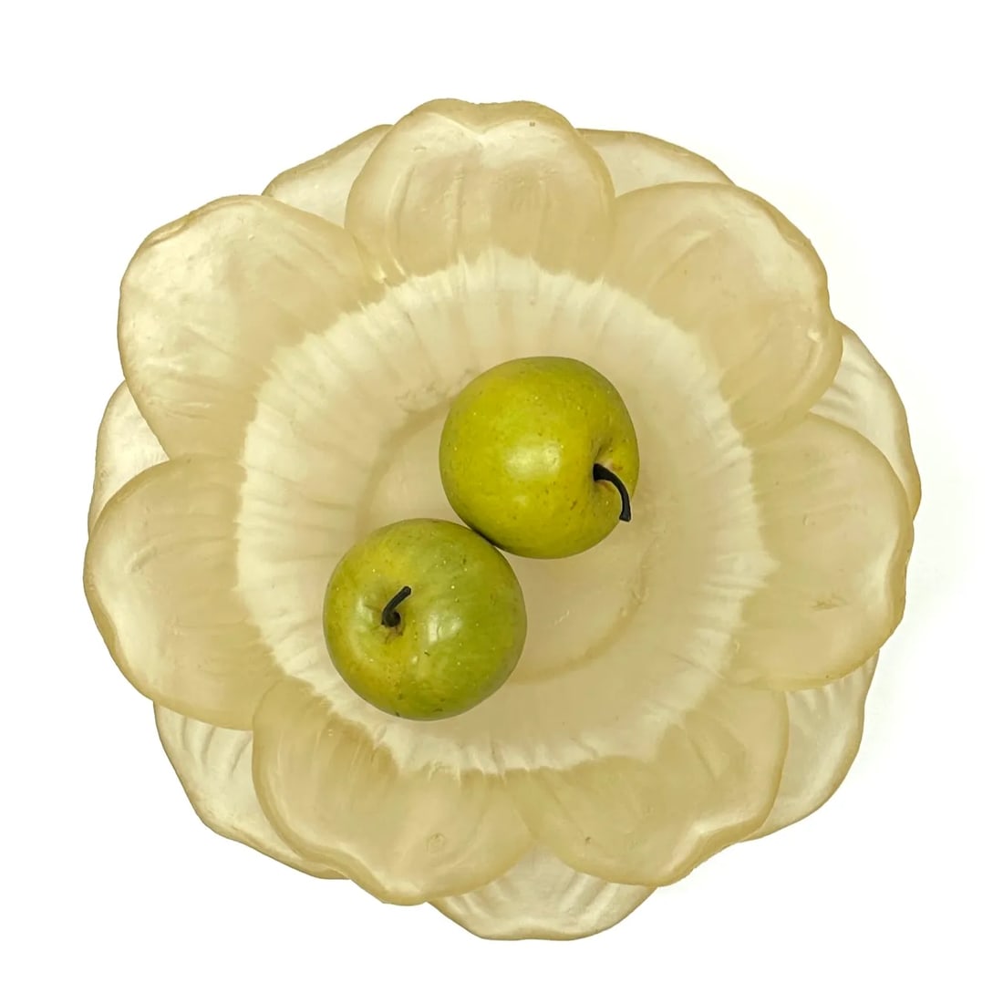 Flower Shaped Large Frosted Resin Serving Bowl by Dorothy Thorpe - 6