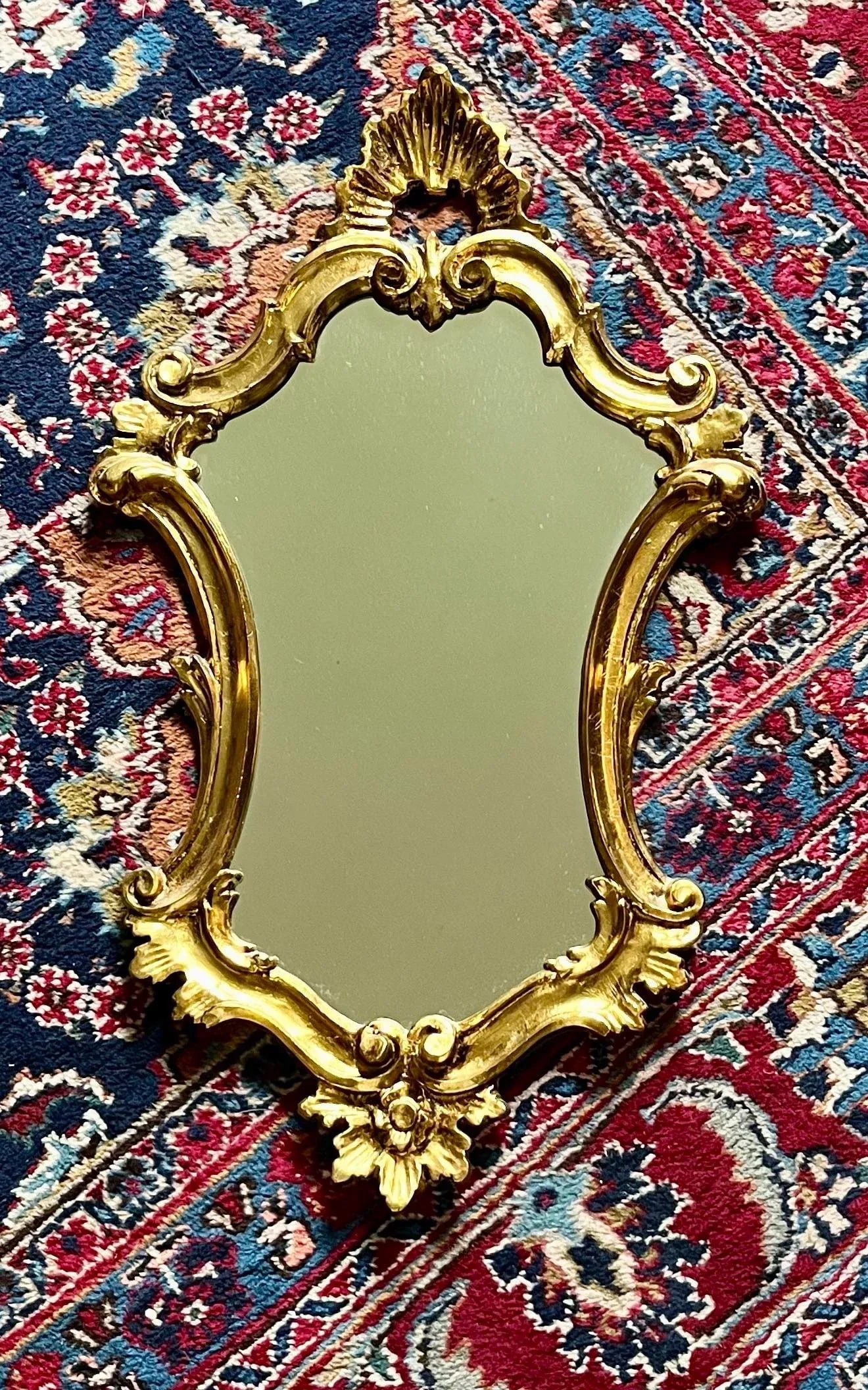 Vintage Italian Rococo Style Depoze Gold Wall Mirror Made in Italy - 6