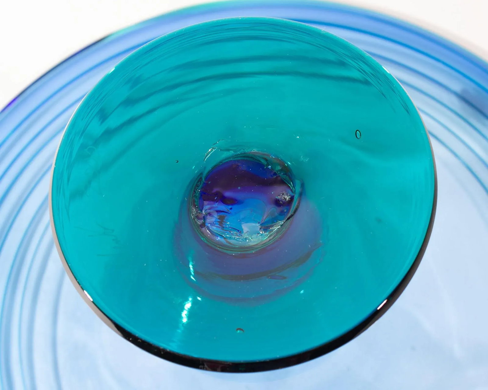 Richard Blenko 2000 Glass Compote - 3