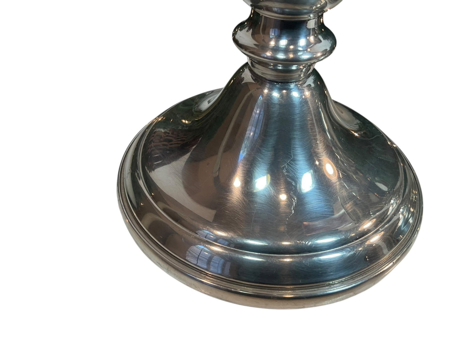 Vintage Web Pewter Candle Holders Weighted 4" - A Pair - 11